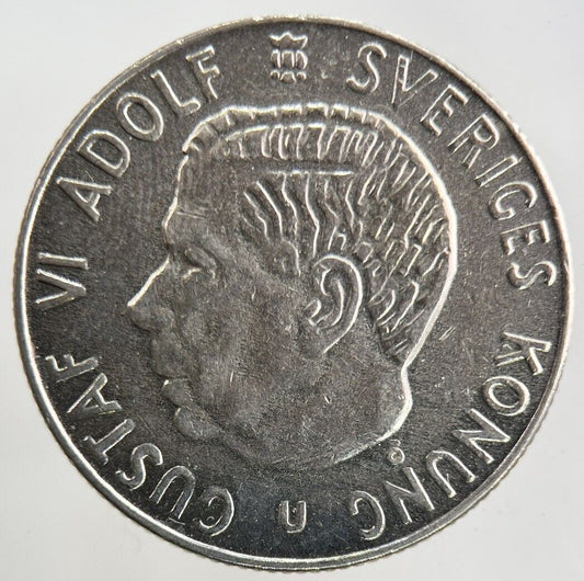 1963 Sweden 1 Krona Silver Coin | Fine Collectable Grade