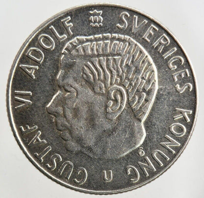1963 Sweden 1 Krona Silver Coin | Fine Collectable Grade