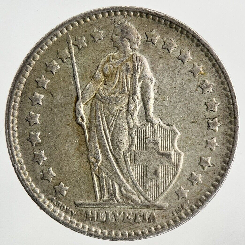 1963 Switzerland Swiss 1 Franc Silver Coin | Very High Grade