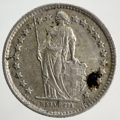 1963 Switzerland Swiss 1/2 Half Franc Silver Coin | Fine Collectable Grade