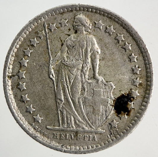 1963 Switzerland Swiss 1/2 Half Franc Silver Coin | Fine Collectable Grade