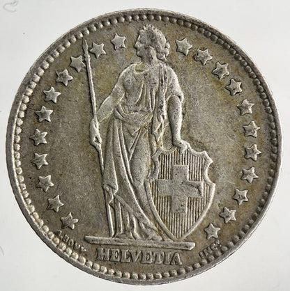 1963 Switzerland Swiss 1 Franc Silver Coin | Fine Collectable Grade
