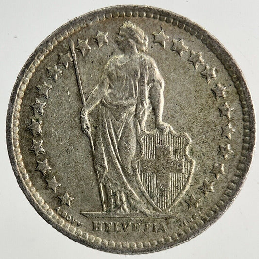 1963 Switzerland Swiss 1/2 Half Franc Silver Coin | Fine Collectable Grade