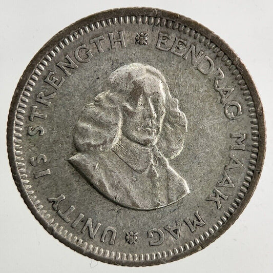 1963 South Africa Sixpence 5c 5 Cents Silver Coin | Very High Grade