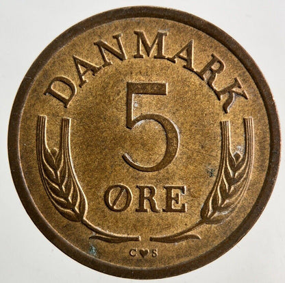 1964 Denmark 5 Ore Coin | Fine Collectable Grade