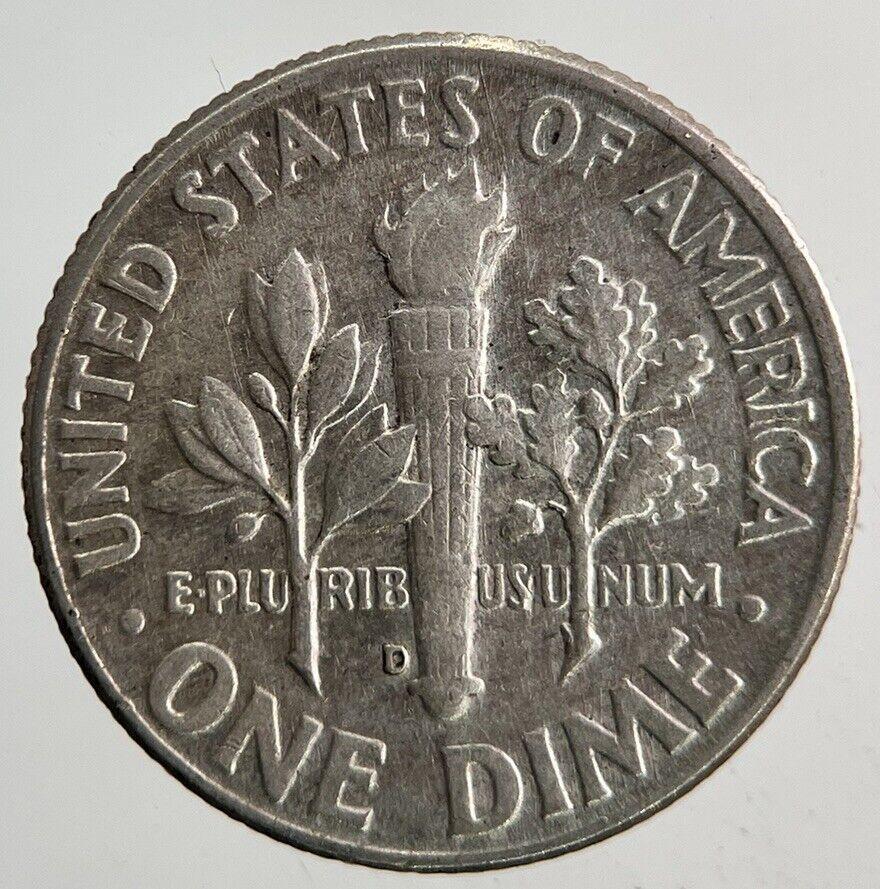 1963-D US USA Roosevelt Dime Silver Coin | Fine Collectable Grade