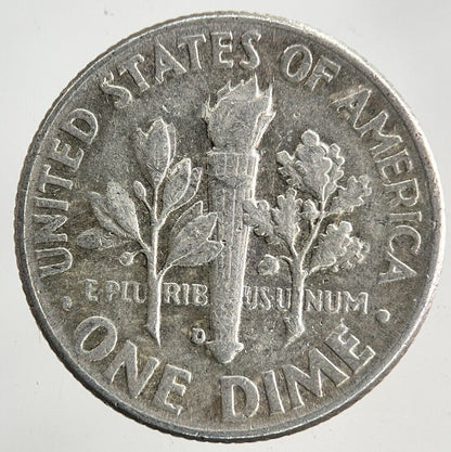 1963-D US USA Roosevelt One Dime Silver Coin | Fine Collectable Grade