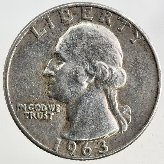 1963-D US USA Quarter Dollar Silver Coin | Fine Collectable Grade