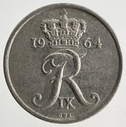 1964 Denmark 10 Ore Coin | Fine Collectable Grade