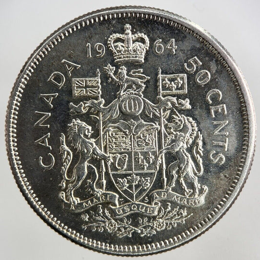 1964 Canada 50 Cents Silver Coin | Very High Grade