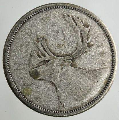1964 Canada 25 Cents Silver Coin | Fair Grade