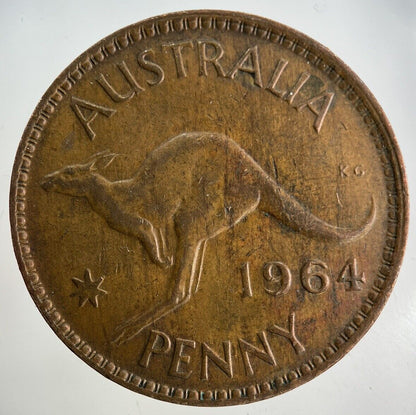 1964 Australia One Penny Coin | Fine Collectable Grade