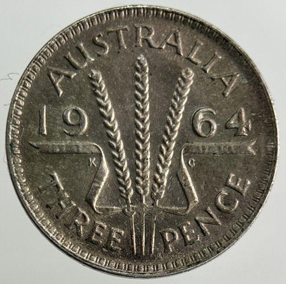 1964 Australia Threepence Silver Coin | Very High Grade
