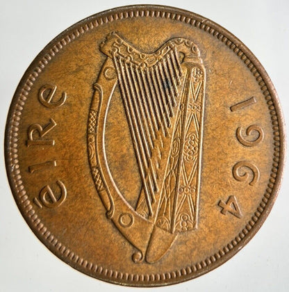 1964 Irish One Penny Coin | Very High Grade