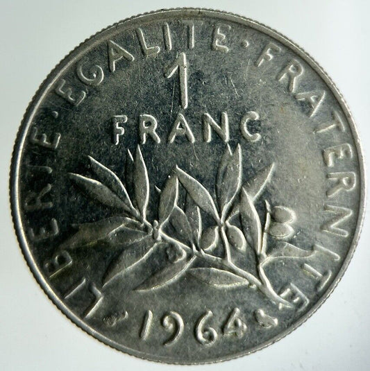1964 France 1 Franc Coin | Fine Collectable Grade