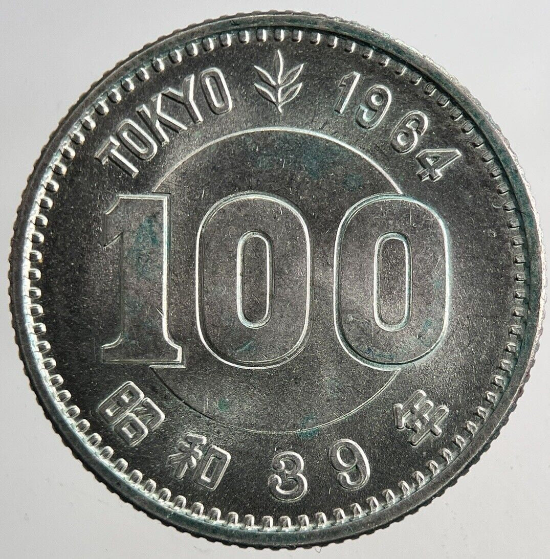 1964 Japan Olympics Silver 100 Yen Coin | Very High Grade | a6580