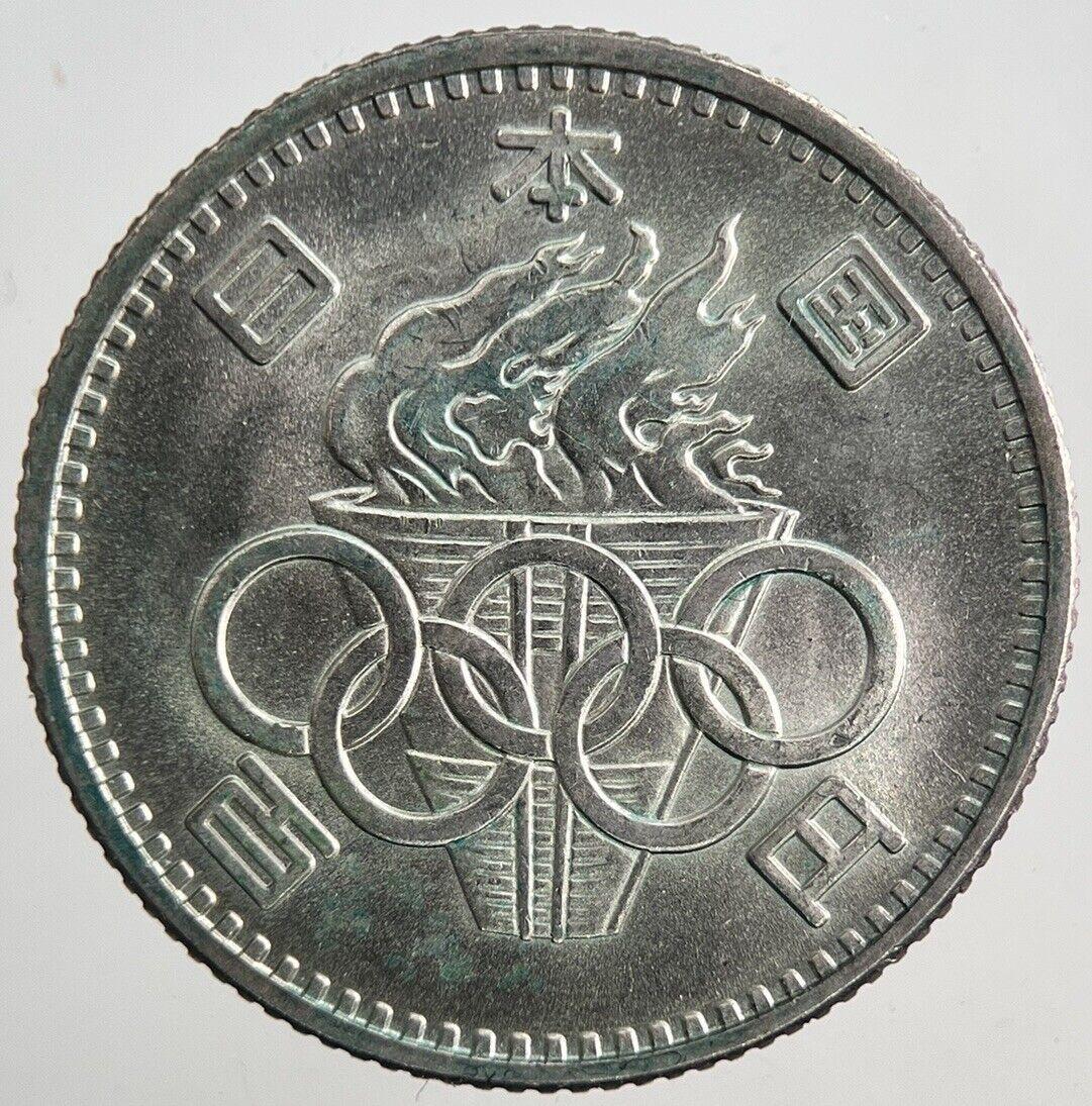 1964 Japan Olympics Silver 100 Yen Coin | Very High Grade | a6580