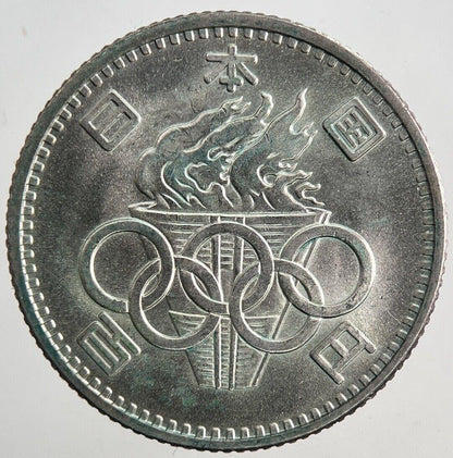 1964 Japan Olympics Silver 100 Yen Coin | Very High Grade | a6580