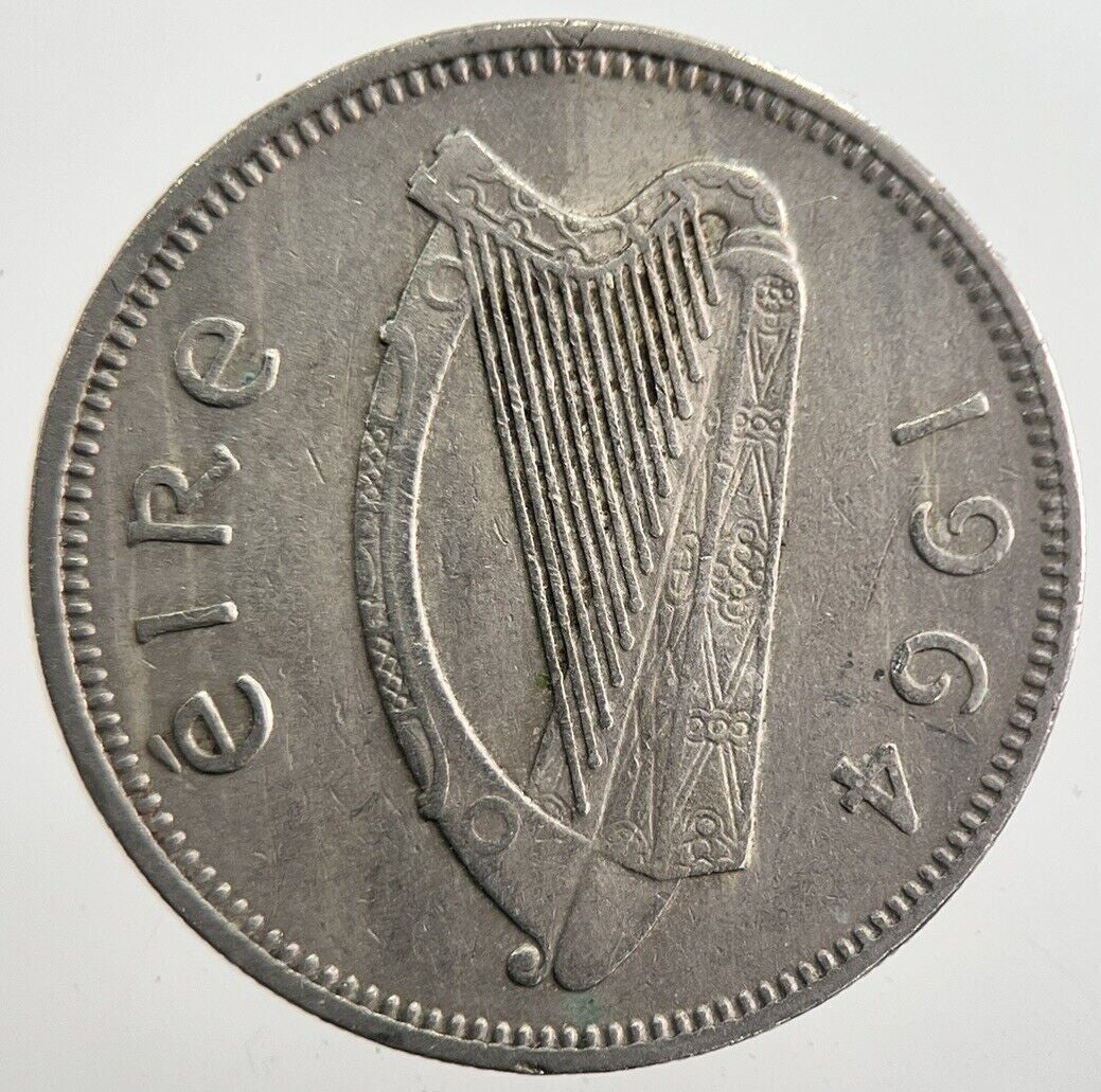 1964 Irish Bull Shilling Coin | Very High Grade | a7755