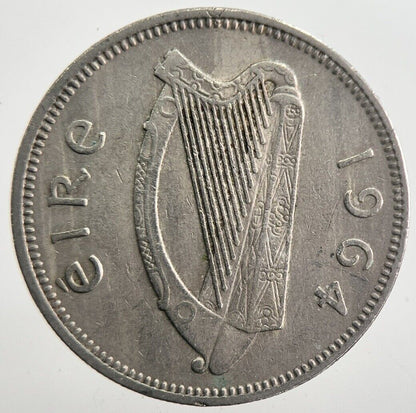 1964 Irish Bull Shilling Coin | Very High Grade | a7755