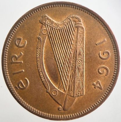 1964 Irish Penny Coin | Very High Grade | a7798