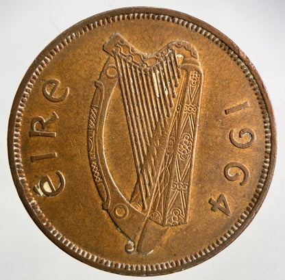 1964 Irish One Penny Coin | Very High Grade