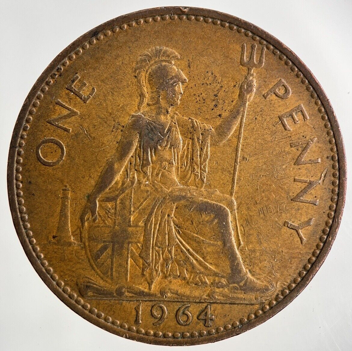 1964 Elizabeth II 2nd One Penny Coin | Fine Collectable Grade