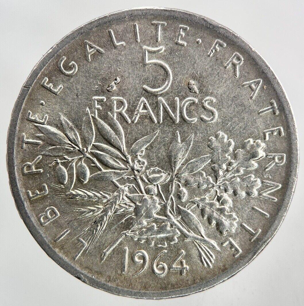1964 France 5 Francs Silver Coin | Very High Grade
