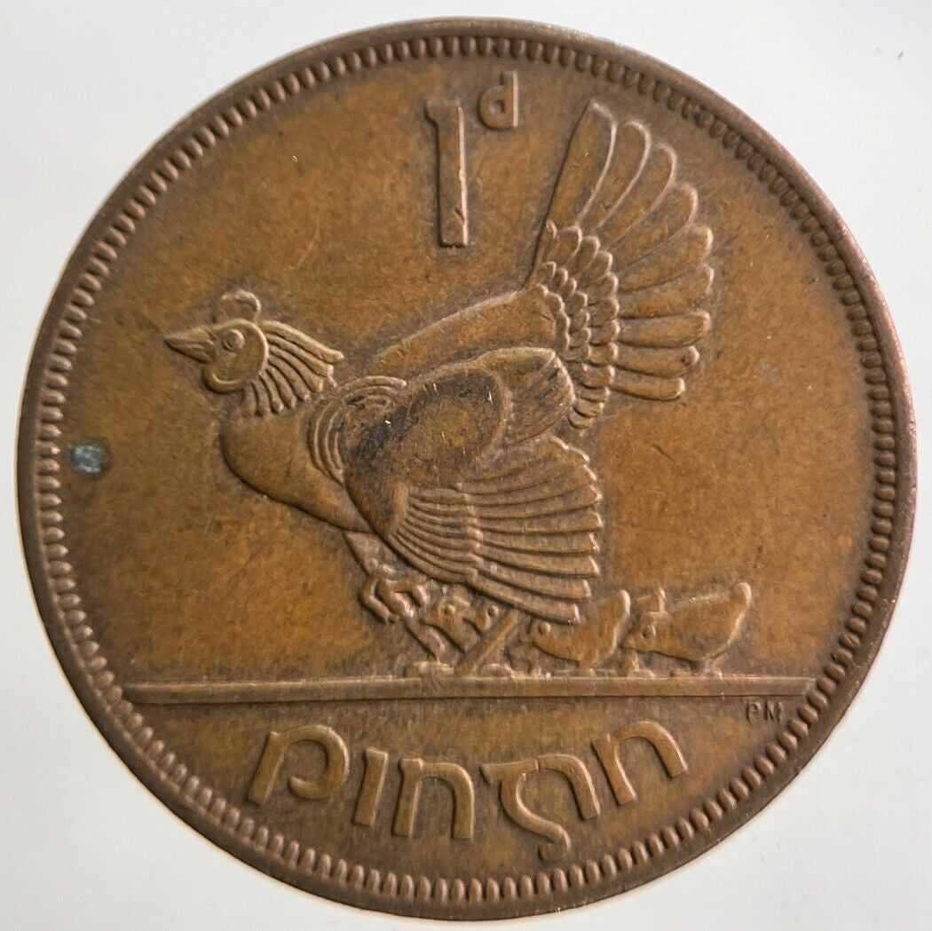 1964 Irish One Penny Coin | Very High Grade | a4714