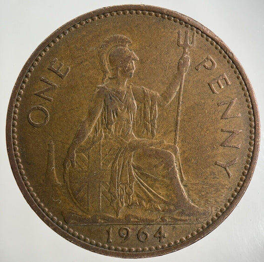 1964 Elizabeth II 2nd One Penny Coin | Fine Collectable Grade