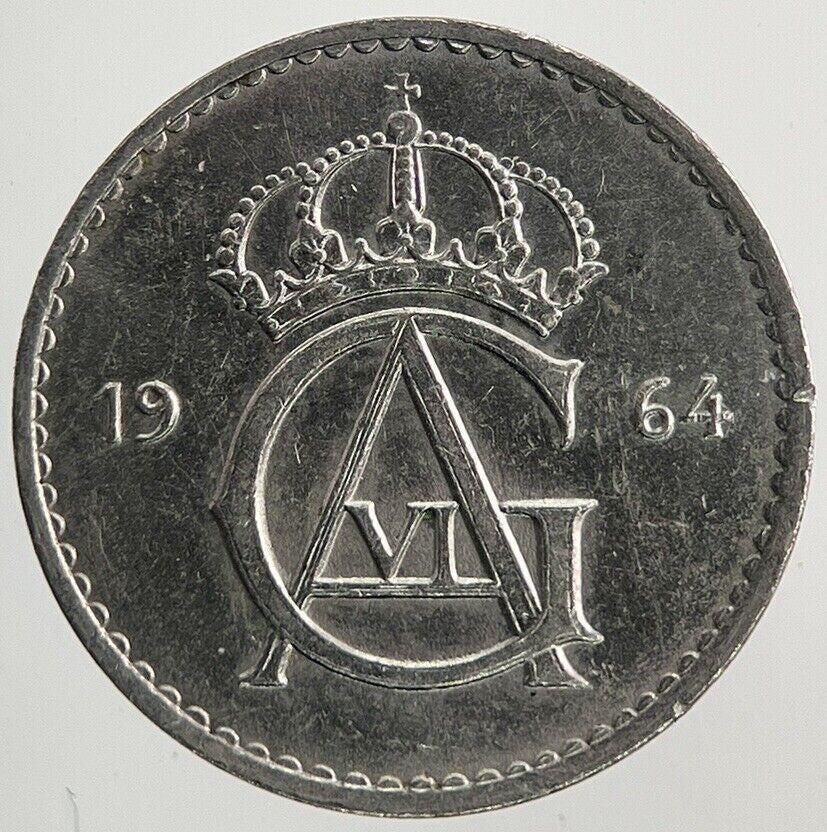 1964 Sweden 10 Ore Coin | Very High Grade