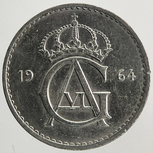 1964 Sweden 10 Ore Coin | Very High Grade