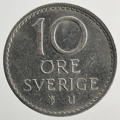1964 Sweden 10 Ore Coin | Very High Grade