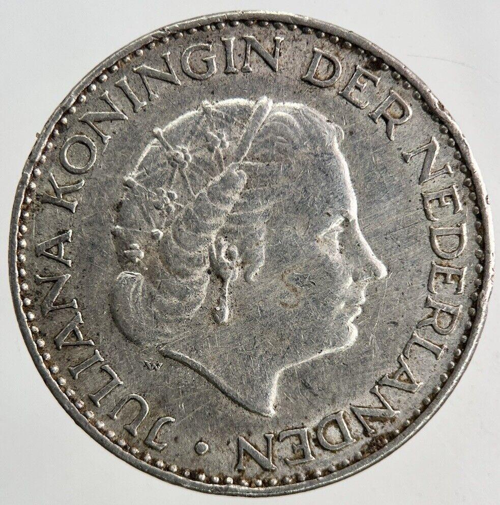 1964 Netherlands 1 Gulden Silver Coin | Very High Grade