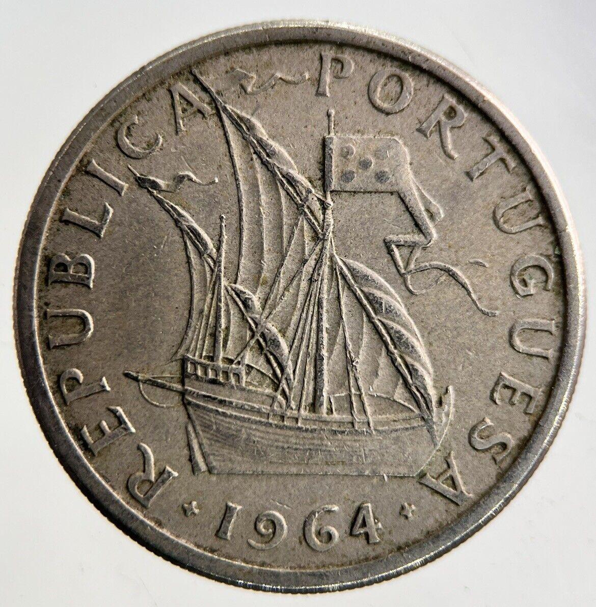 1964 Portugal 5 Escudos Coin | Fine Collectable Grade