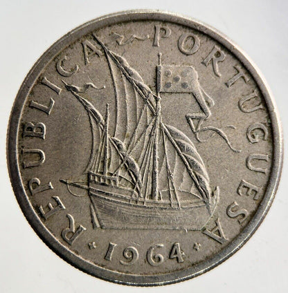 1964 Portugal 5 Escudos Coin | Fine Collectable Grade