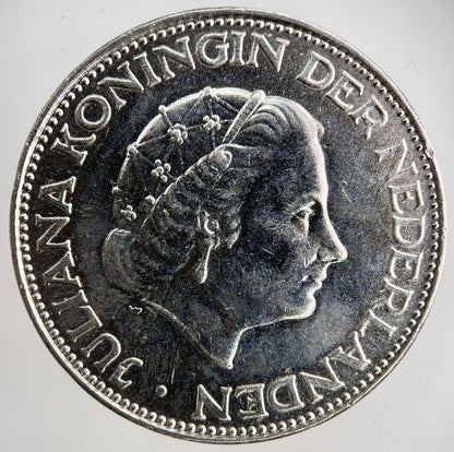 1964 Netherlands 2 1/2 Two And Half Gulden Silver Coin | Very High Grade