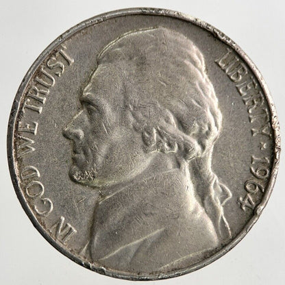 1964 US USA Jefferson Nickel 5 Cents Coin | Fine Collectable Grade