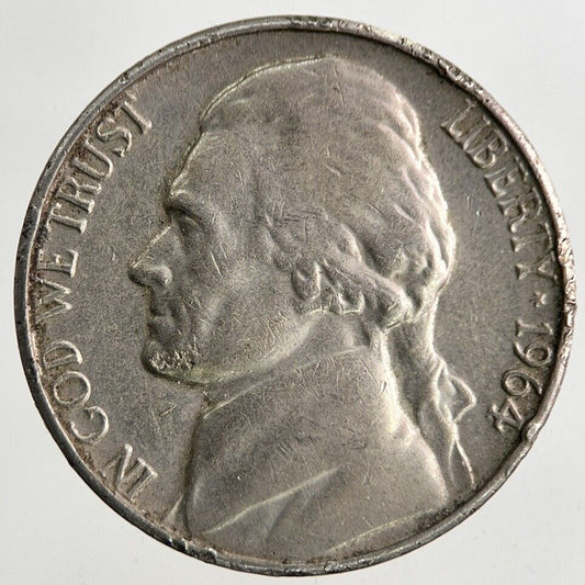 1964 US USA Jefferson Nickel 5 Cents Coin | Fine Collectable Grade