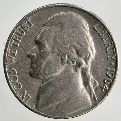 1964 US USA Jefferson Nickel 5 Cents Coin | Fine Collectable Grade