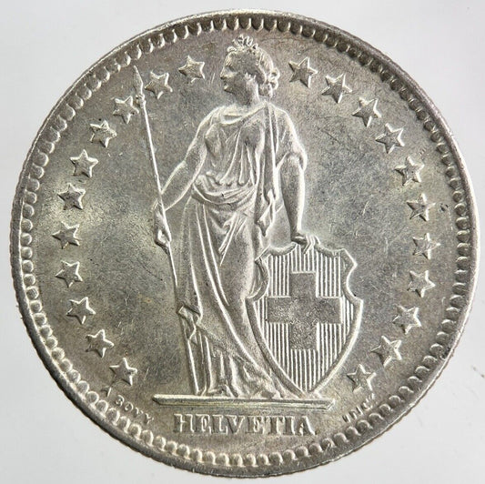 1964 Switzerland 2 Francs Silver Coin | Very High Grade