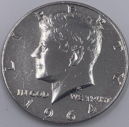 1964 US USA Kennedy Half Dollar | American Silver Coin | Very High Grade | a248
