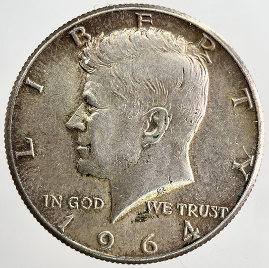 1964 US USA Kennedy Half Dollar Silver Coin | Fine Collectable Grade | a6512