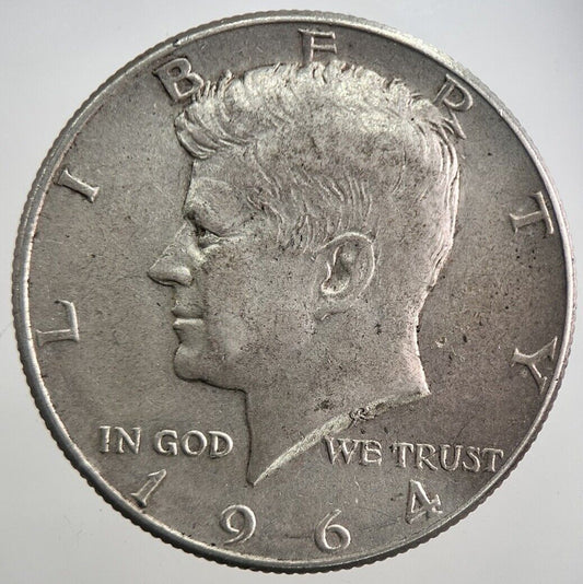 1964 US USA Kennedy Half Dollar Silver Coin | Fine Collectable Grade | a7772