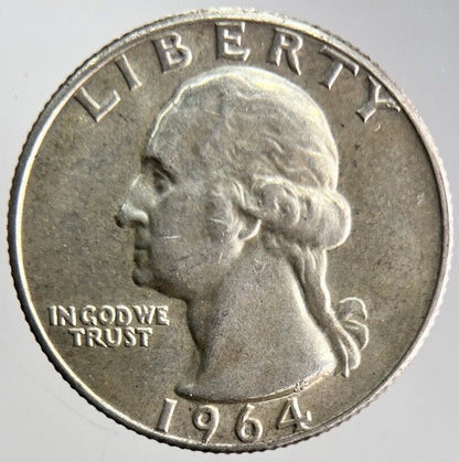 1964 US USA Quarter Dollar Silver Coin | Very High Grade | a4624