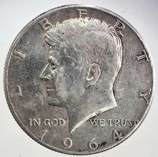 1964 US USA Kennedy Half Dollar Silver Coin | Fine Collectable Grade