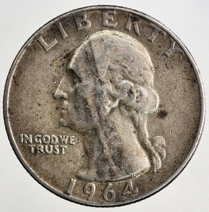 1964 US USA Quarter Dollar Silver Coin | Very High Grade