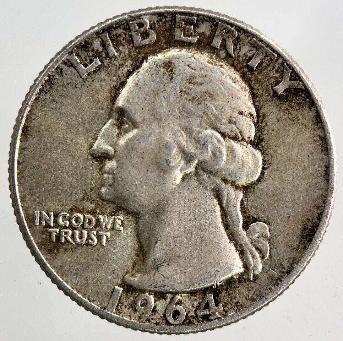 1964 US USA Quarter Dollar Silver Coin | Very High Grade