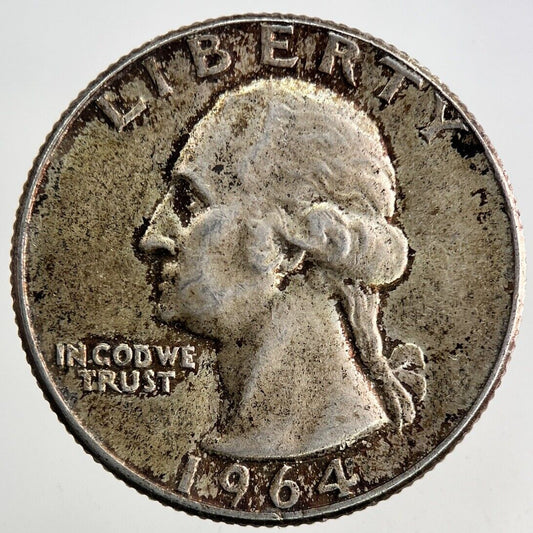 1964 US USA Quarter Dollar Silver Coin | Very High Grade