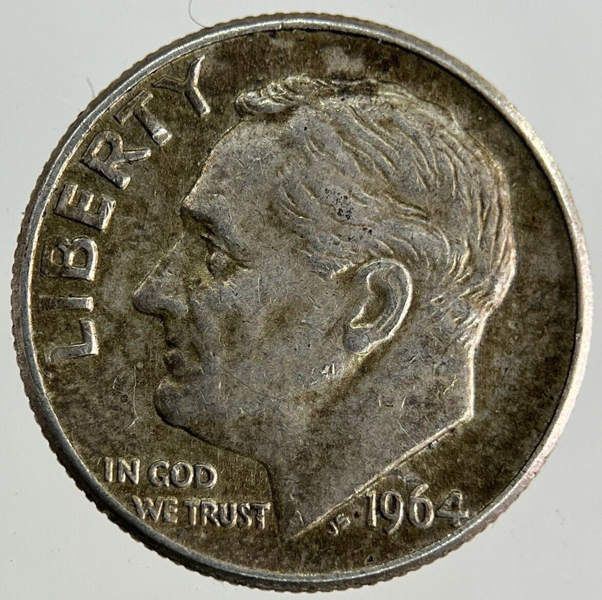 1964 US USA Roosevelt Dime Silver Coin | Very High Grade